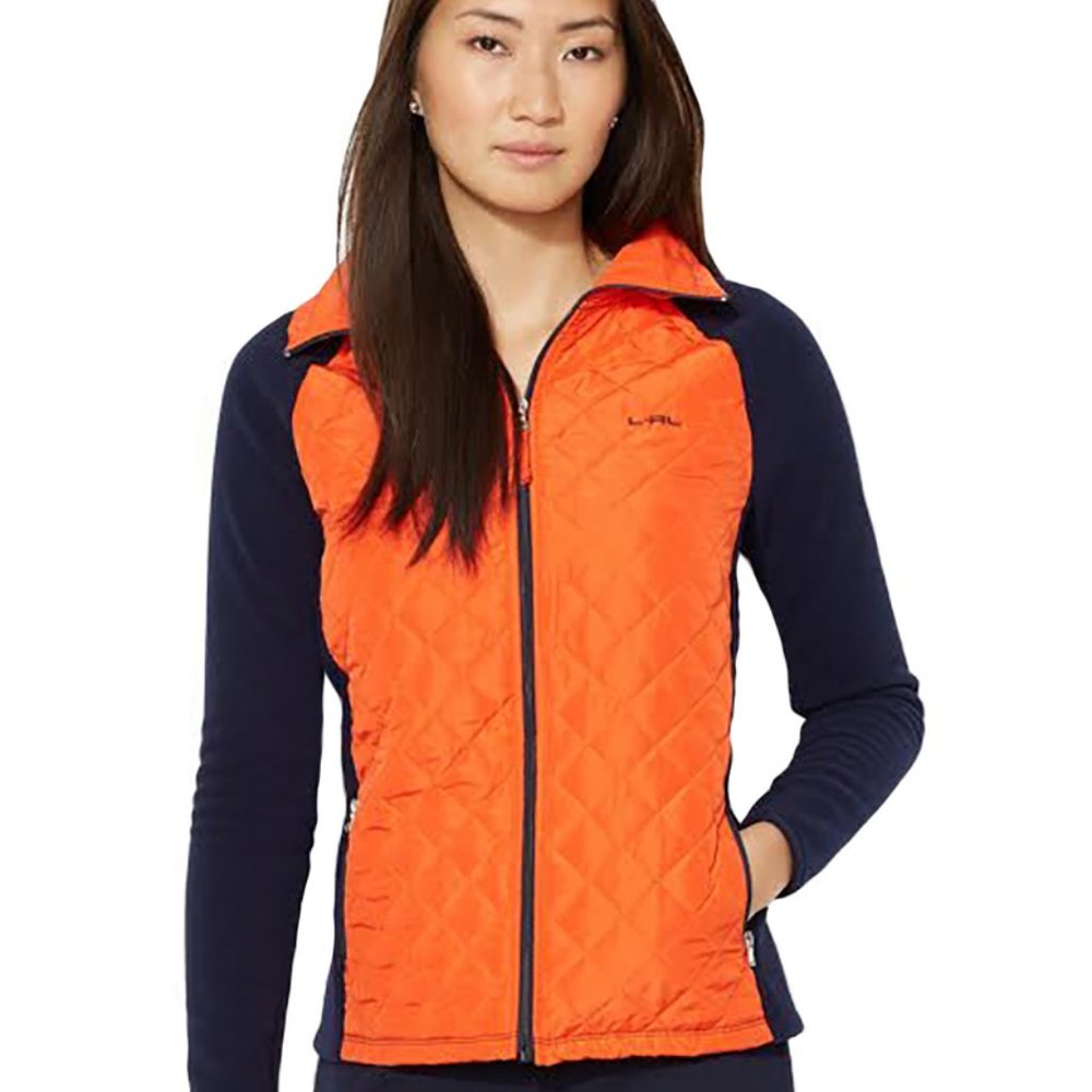 Ralph Lauren Orange Quilted & Fleece Jacket 3XL
